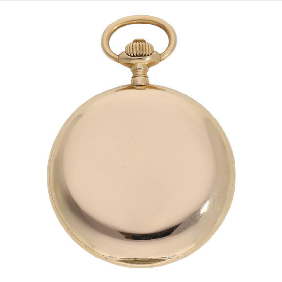 German 18K gold hunting cased precision watch Circa 1905 German 18K gold hunting cased precision watch Circa 1905