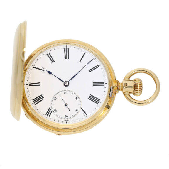 German gold hunting cased ankerchronometer Circa 1870