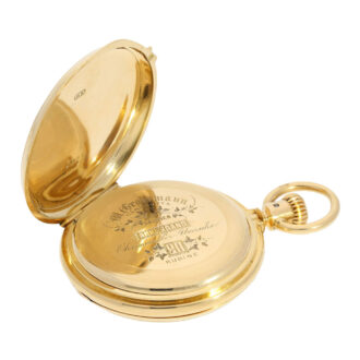 German gold hunting cased ankerchronometer Circa 1870