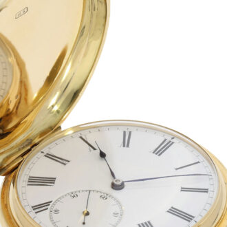 German gold hunting cased ankerchronometer Circa 1870