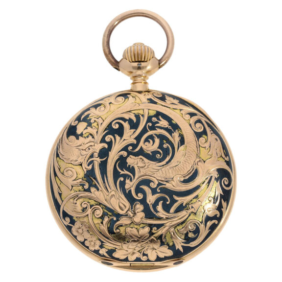 German 18 carat rose gold hunting cased ankerchronometer pocket watch, circa 1900 German 18 carat rose gold hunting cased ankerchronometer pocket watch, circa 1900