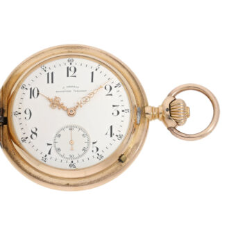 German 18 carat rose gold hunting cased ankerchronometer pocket watch, circa 1900