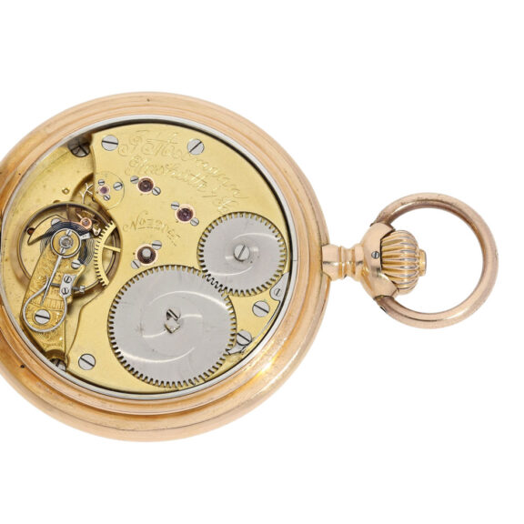 German 18 carat rose gold hunting cased ankerchronometer pocket watch, circa 1900 German 18 carat rose gold hunting cased ankerchronometer pocket watch, circa 1900