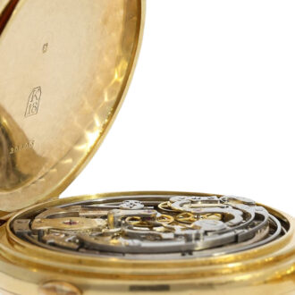 Swiss gold minute repeating astronomical lever watch Circa 1900 Swiss gold minute repeating astronomical lever watch Circa 1900