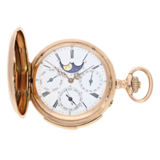 Very early Swiss rose gold complicated lever Circa 1870