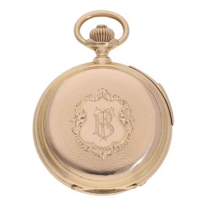 Swiss 18K rose gold complicated precision watch Circa 1890