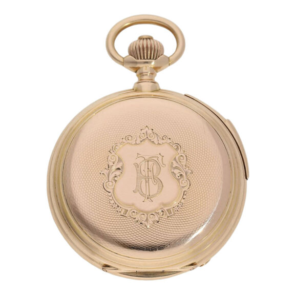 Swiss 18K rose gold complicated precision watch Circa 1890