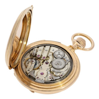 Swiss 18K rose gold complicated precision watch Circa 1890