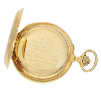 Historically interesting Swiss gold repeating lever Circa 1875