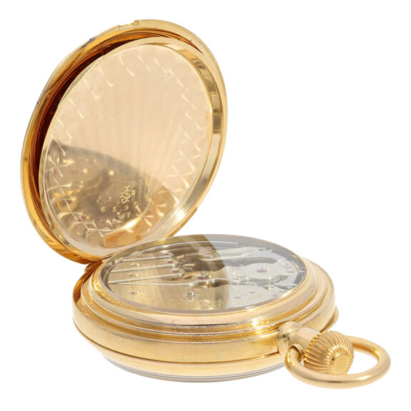 Swiss gold minute repeating lever pocket watch Circa 1883 Swiss gold minute repeating lever pocket watch Circa 1883