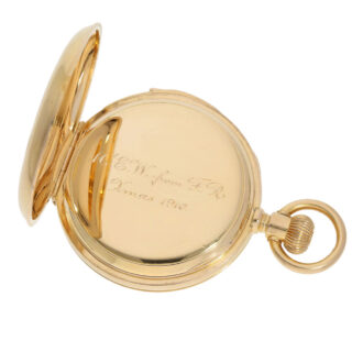 Swiss gold minute repeating lever pocket watch Circa 1883 Swiss gold minute repeating lever pocket watch Circa 1883