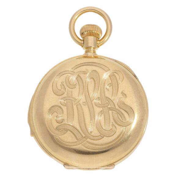 Swiss gold minute repeating lever pocket watch Circa 1883 Swiss gold minute repeating lever pocket watch Circa 1883