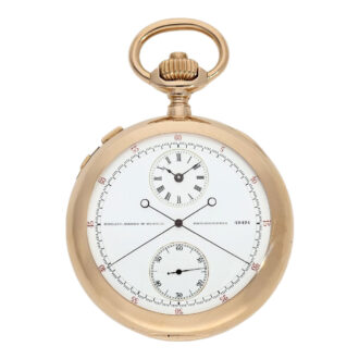 Swiss rose gold split-seconds chronograph Circa 1881