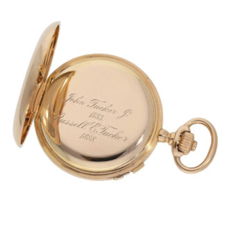Swiss rose gold split-seconds chronograph Circa 1881