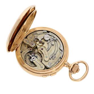 Swiss rose gold split-seconds chronograph Circa 1881
