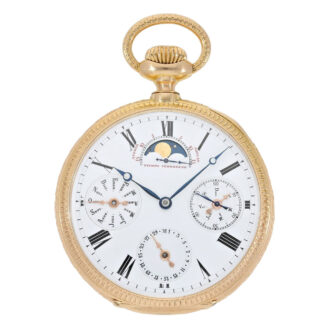 Very rare Swiss rose gold complicated chronometer Circa 1870 Very rare Swiss rose gold complicated chronometer Circa 1870