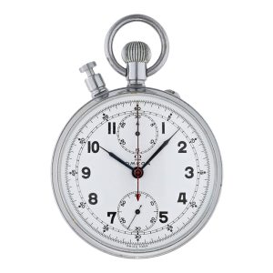 Swiss chrome-plated split-seconds chronograph Circa 1955