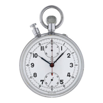 Swiss chrome-plated split-seconds chronograph Circa 1955