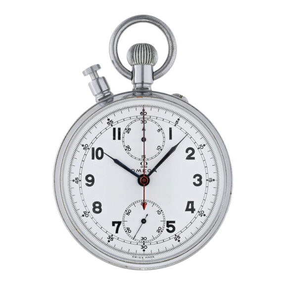 Swiss chrome-plated split-seconds chronograph Circa 1955