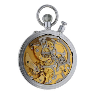 Swiss chrome-plated split-seconds chronograph Circa 1955