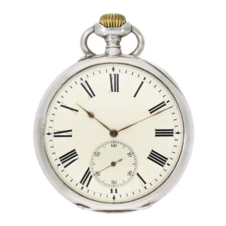 Very early Swiss silver lever deck chronometer Circa 1915