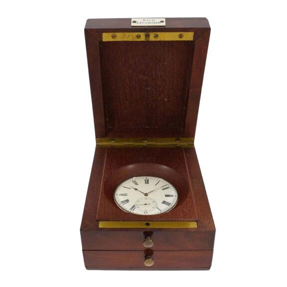 Very early Swiss silver lever deck chronometer Circa 1915