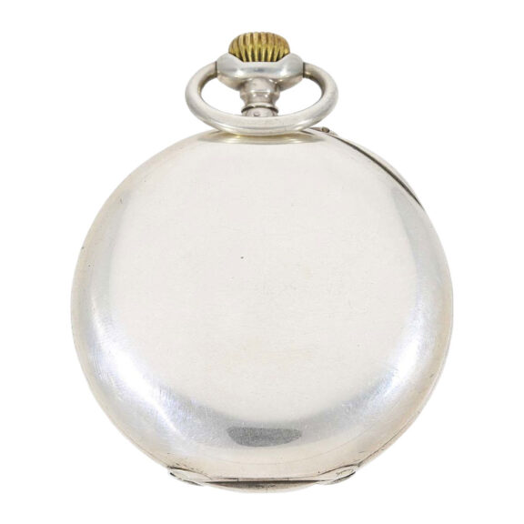 Very early Swiss silver lever deck chronometer Circa 1915 Very early Swiss silver lever deck chronometer Circa 1915