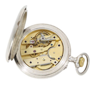 Very early Swiss silver lever deck chronometer Circa 1915