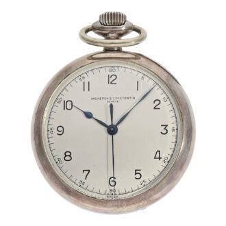Swiss silver centre seconds chronometer Circa 1944