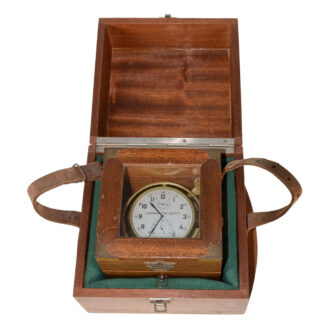 Swiss deck chronometer with double transport box Circa 1945 Swiss deck chronometer with double transport box Circa 1945