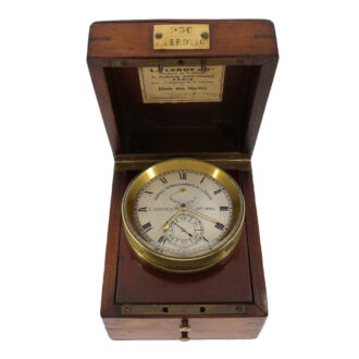 Small French torpedo boat deck chronometer Circa 1890