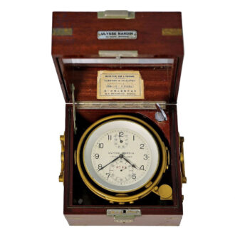 Swiss deck chronometer with 56-hour power reserve Circa 1900-1950