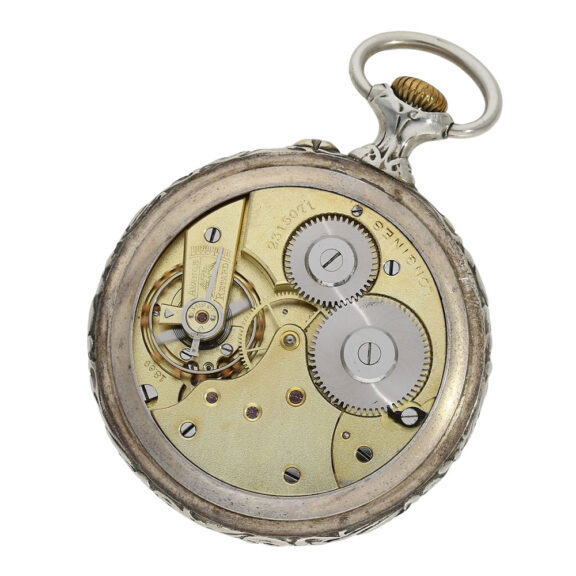 Rare Swiss silver Art Nouveau lever watch Circa 1910 Rare Swiss silver Art Nouveau lever watch Circa 1910