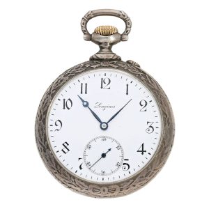 Rare Swiss silver open faced lever pocket watch Circa 1900
