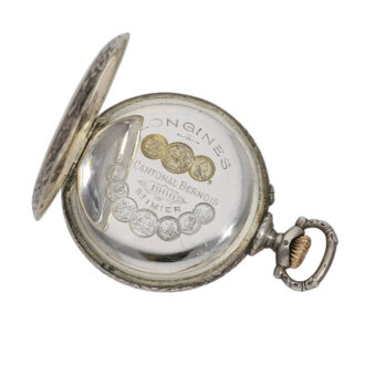 Rare Swiss silver open faced lever pocket watch Circa 1900