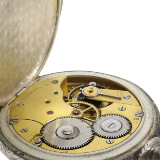 Rare Swiss silver open faced lever pocket watch Circa 1900