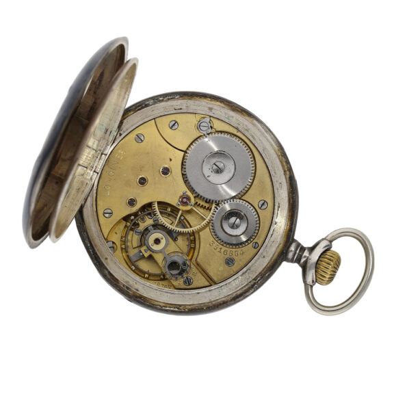 Unusual Swiss silver marksman's lever watch Circa 1920 Unusual Swiss silver marksman's lever watch Circa 1920