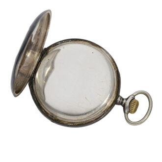 Unusual Swiss silver marksman's lever watch Circa 1920