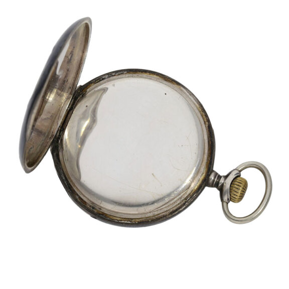 Unusual Swiss silver marksman's lever watch Circa 1920 Unusual Swiss silver marksman's lever watch Circa 1920