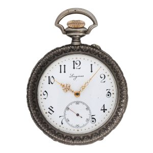 Swiss silver open faced marksman's lever watch Circa 1902