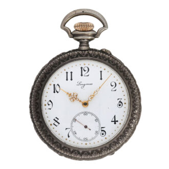 Swiss silver open faced marksman's lever watch Circa 1902