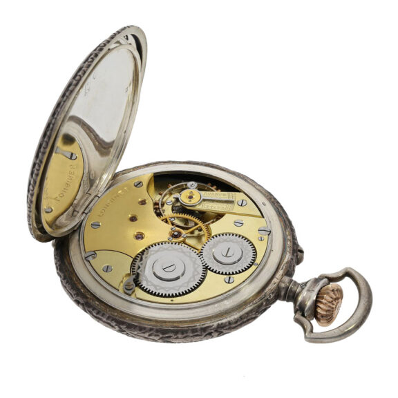 Swiss silver open faced marksman's lever watch Circa 1902 Swiss silver open faced marksman's lever watch Circa 1902