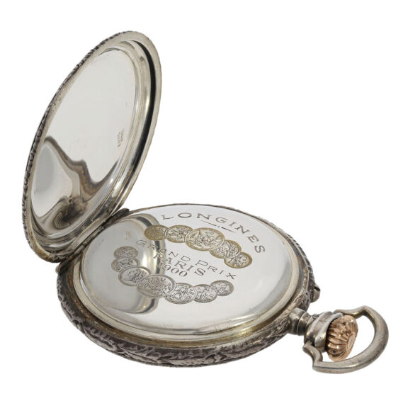 Swiss silver open faced marksman's lever watch Circa 1902 Swiss silver open faced marksman's lever watch Circa 1902