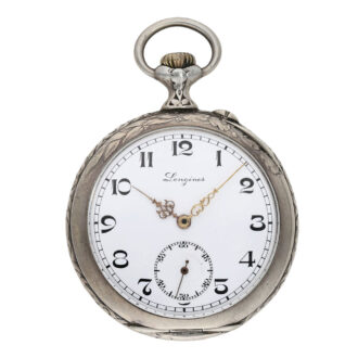 Swiss silver open faced marksman's pocket watch Circa 1912 Swiss silver open faced marksman's pocket watch Circa 1912