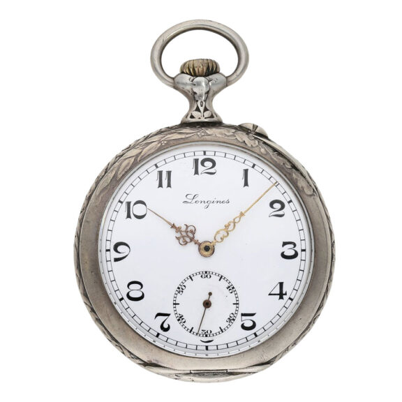 Swiss silver open faced marksman's pocket watch Circa 1912 Swiss silver open faced marksman's pocket watch Circa 1912