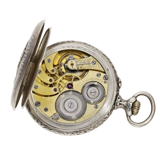 Swiss silver open faced marksman's pocket watch Circa 1912 Swiss silver open faced marksman's pocket watch Circa 1912