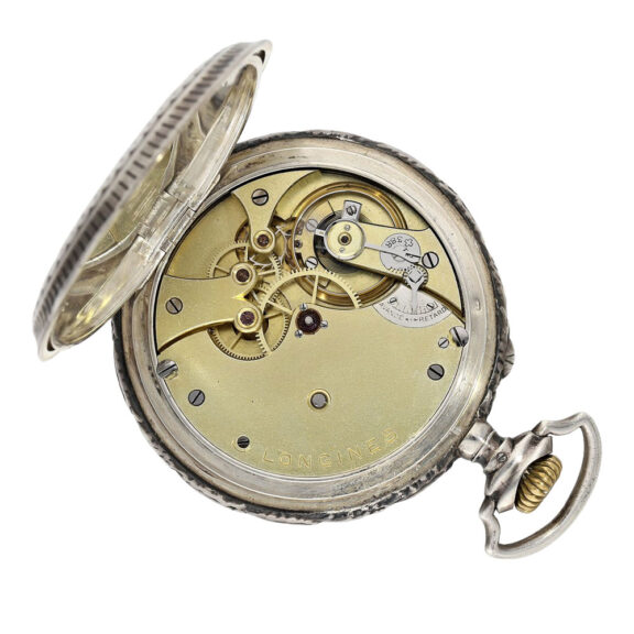 Very early Swiss silver marksman's pocket watch Circa 1895 Very early Swiss silver marksman's pocket watch Circa 1895