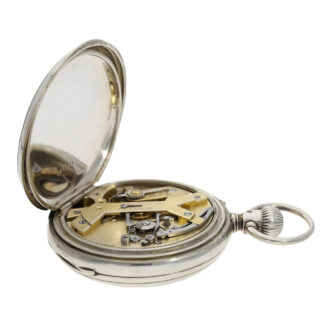 Very early Swiss silver open faced chronograph Circa 1878