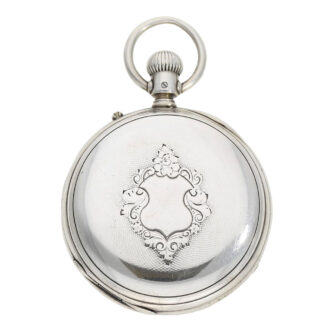 Very early Swiss silver open faced chronograph Circa 1878