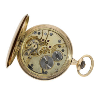 Fine Swiss 14K gold hunting cased lever watch Circa 1920